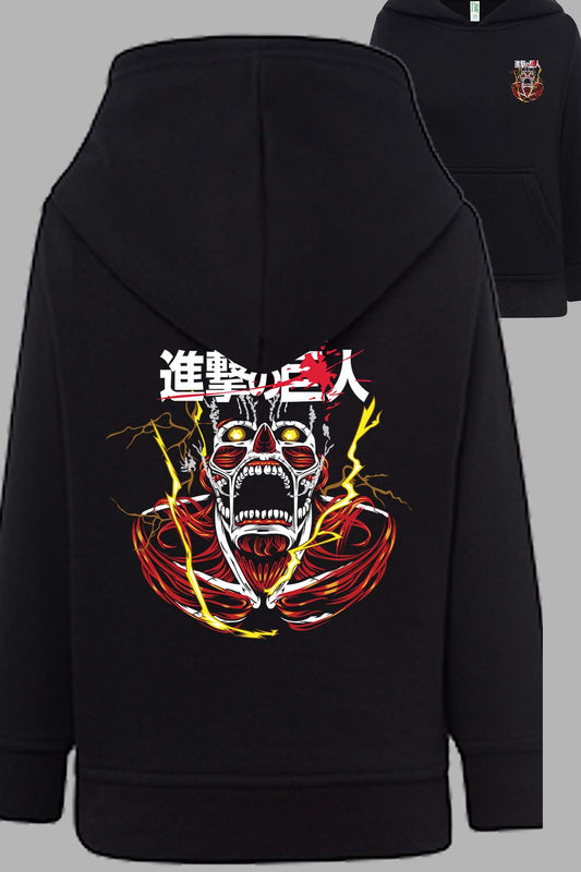 COULEUR:Noir|Sweat Capuche Homme | Attaques des Titans 11 Noir