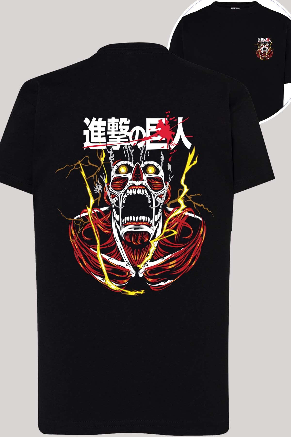 COULEUR:Noir|T-shirt Garçon | Attaques des Titans 11 Noir
