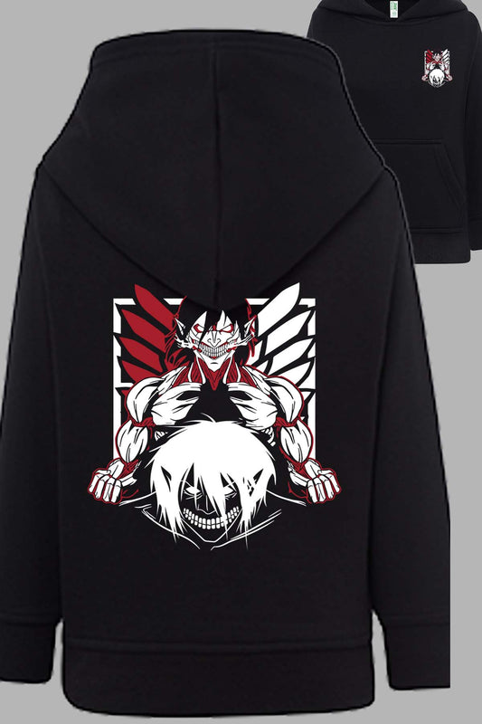 COULEUR:Noir|Sweat Capuche Homme | Attaques des Titans 13 Noir