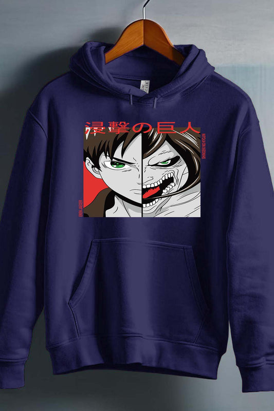 COULEUR:Marine|Sweat Capuche Garçon | Attaques des Titans 14 Marine