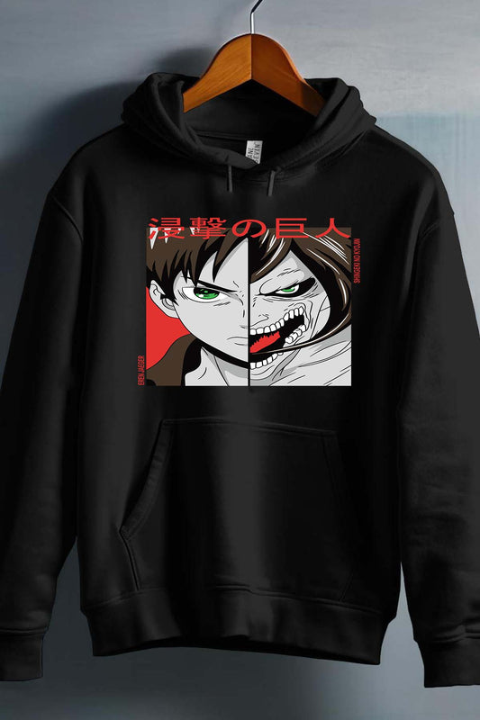 COULEUR:Noir|Sweat Capuche Garçon | Attaques des Titans 14 Noir