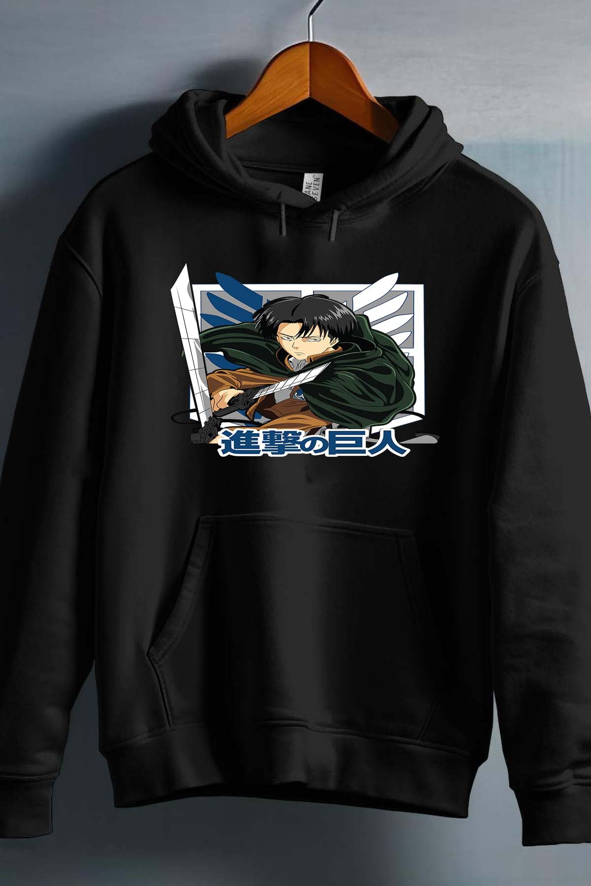 COULEUR:Noir|Sweat Capuche Homme | Attaques des Titans 15 Noir