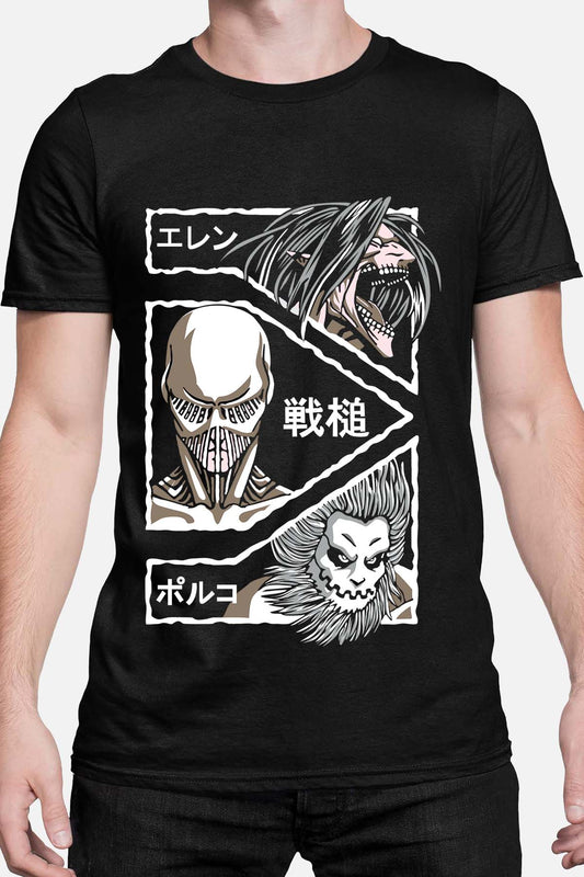 COULEUR:Noir|T-shirt Homme | Attaques des Titans 18 Noir
