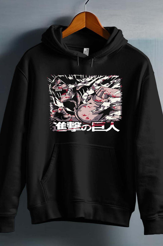 COULEUR:Noir|Sweat Capuche Garçon | Attaques des Titans 19 Noir