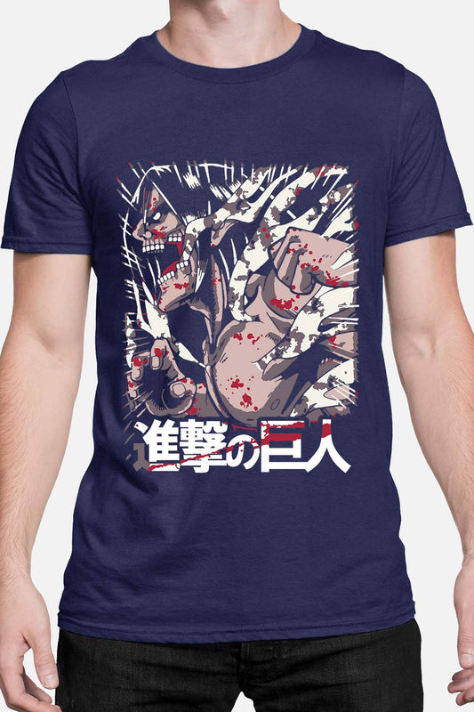 COULEUR:Marine|T-shirt Homme | Attaques des Titans 19 Marine