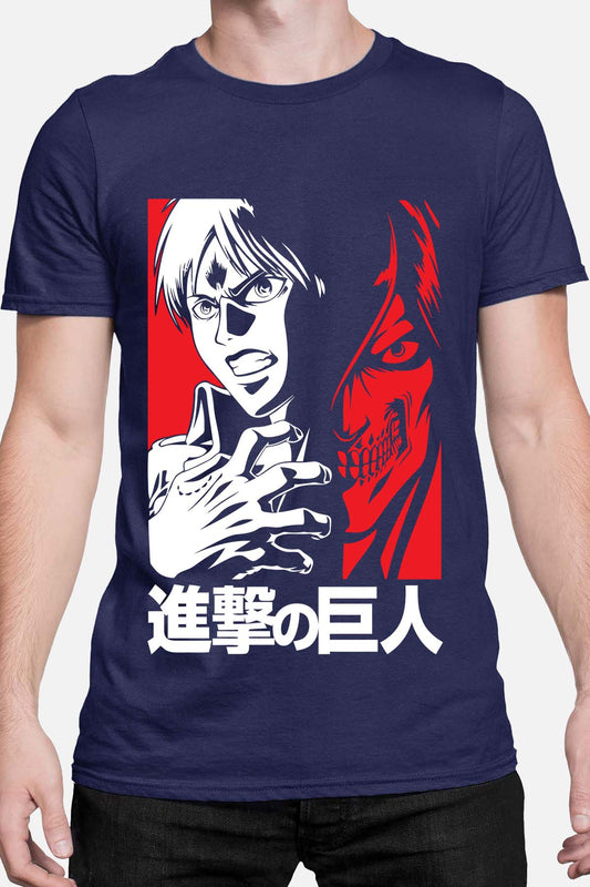 COULEUR:Marine|T-shirt Homme | Attaques des Titans 1 Marine