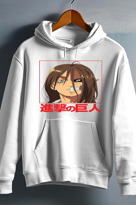 COULEUR:Blanc|Sweat Capuche Homme | Attaques des Titans 20 Blanc