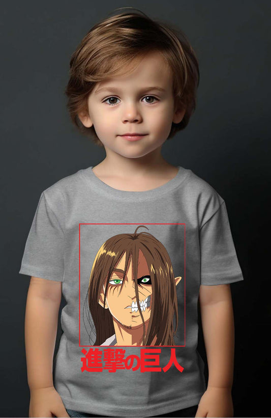 COULEUR:Gris|T-shirt Garçon | Attaques des Titans 20 Gris