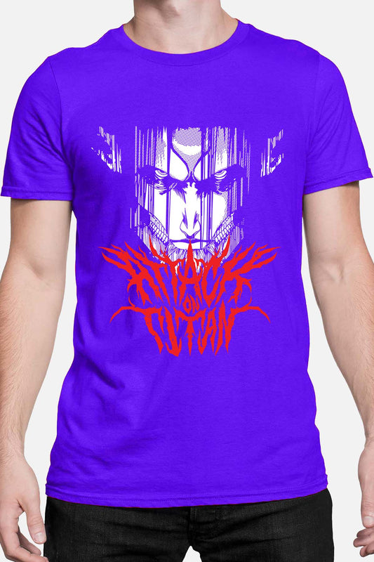 COULEUR:Bleu Roi|T-shirt Homme | Attaques des Titans 21 Bleu Roi