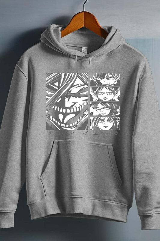 COULEUR:Gris|Sweat Capuche Garçon | Attaques des Titans 24 Gris