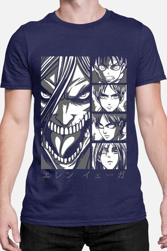 COULEUR:Marine|T-shirt Homme | Attaques des Titans 24 Marine