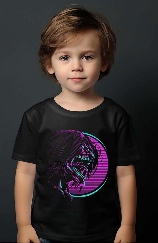 COULEUR:Noir|T-shirt Garçon | Attaques des Titans 25 Noir