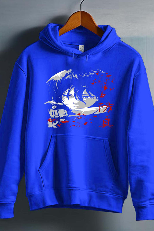 COULEUR:Bleu Roi|Sweat Capuche Homme | Attaques des Titans 26 Bleu Roi