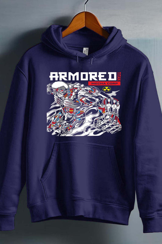 COULEUR:Marine|Sweat Capuche Garçon | Attaques des Titans 27 Marine