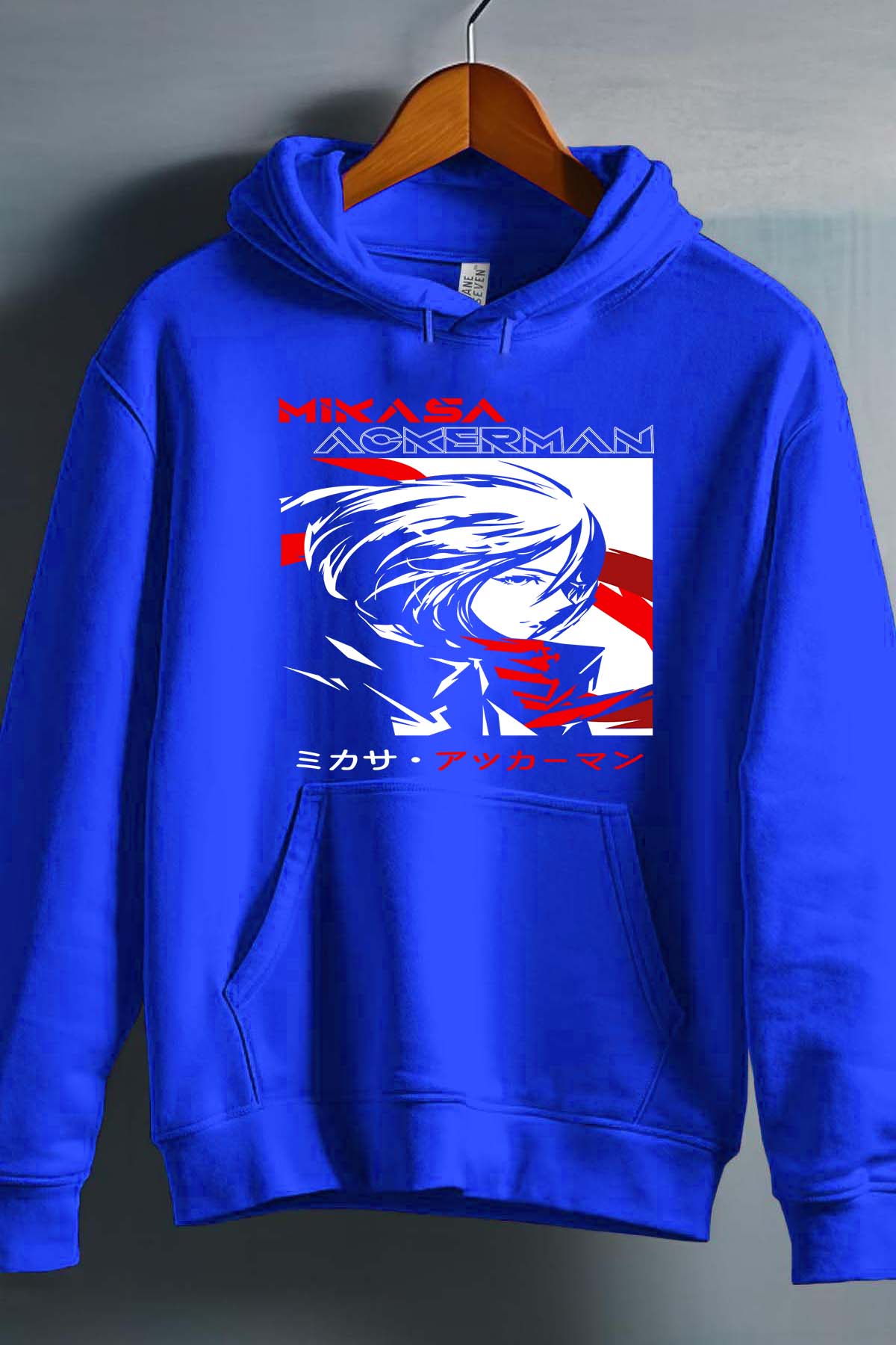 COULEUR:Bleu Roi|Sweat Capuche Homme | Attaques des Titans 29 Bleu Roi