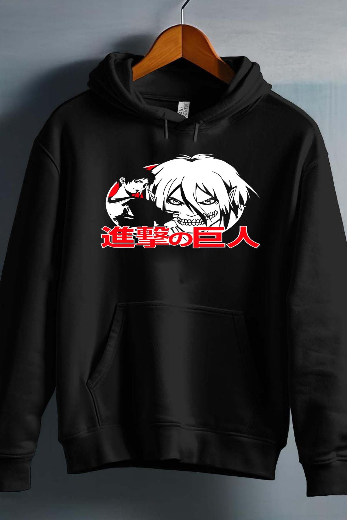 COULEUR:Noir|Sweat Capuche Homme | Attaques des Titans 3 Noir