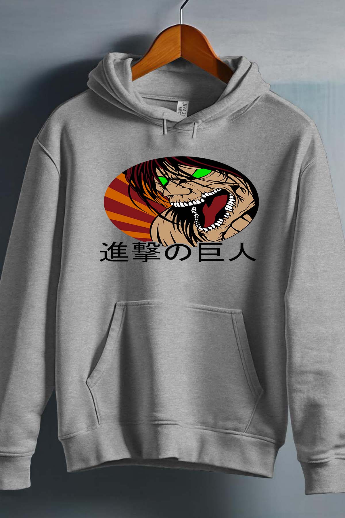 COULEUR:Gris|Sweat Capuche Garçon | Attaques des Titans 4 Gris