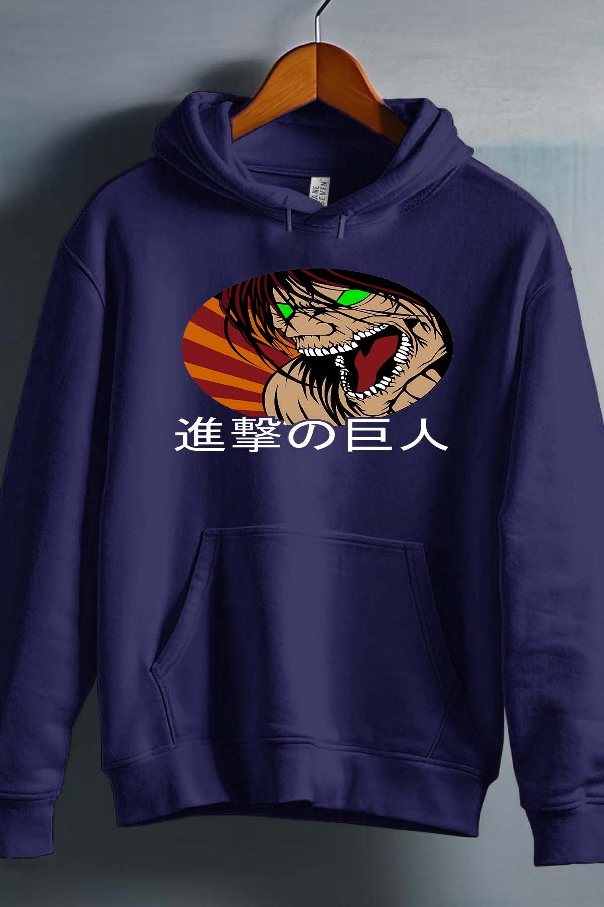 COULEUR:Marine|Sweat Capuche Garçon | Attaques des Titans 4 Marine