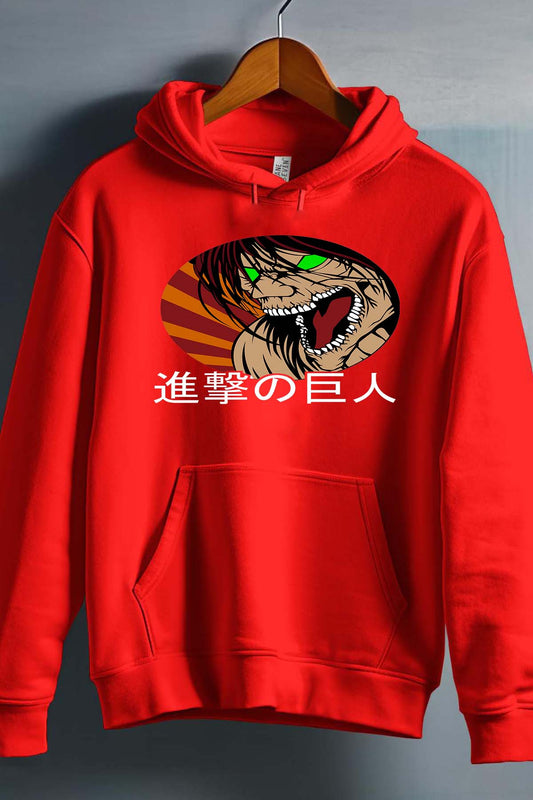 COULEUR:Rouge|Sweat Capuche Garçon | Attaques des Titans 4 Rouge