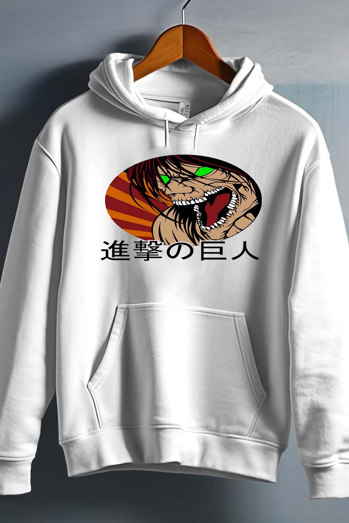 COULEUR:Blanc|Sweat Capuche Homme | Attaques des Titans 4 Blanc