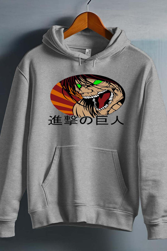 COULEUR:Gris|Sweat Capuche Homme | Attaques des Titans 4 Gris