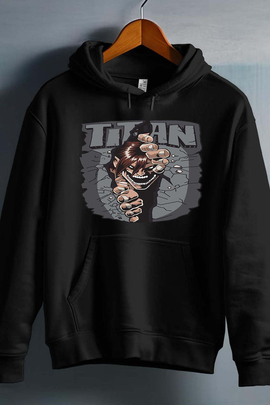 COULEUR:Noir|Sweat Capuche Homme | Attaques des Titans 5 Noir