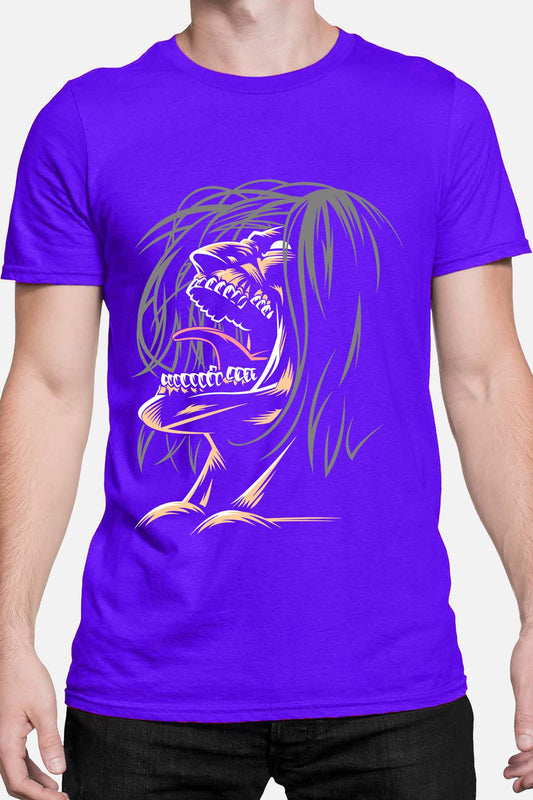 COULEUR:Bleu Roi|T-shirt Homme | Attaques des Titans 6 Bleu Roi