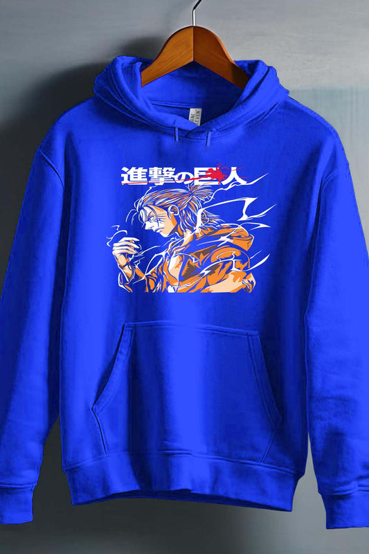 COULEUR:Bleu Roi|Sweat Capuche Garçon | Attaques des Titans 8 Bleu Roi