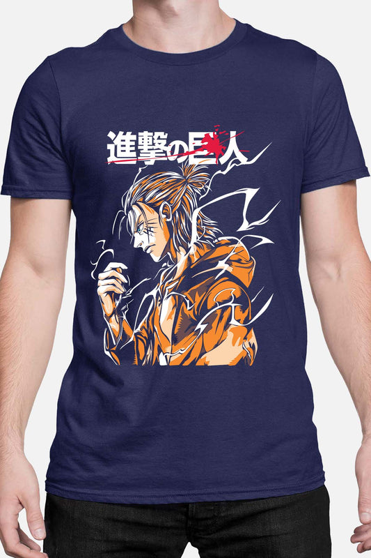 COULEUR:Marine|T-shirt Homme | Attaques des Titans 8 Marine