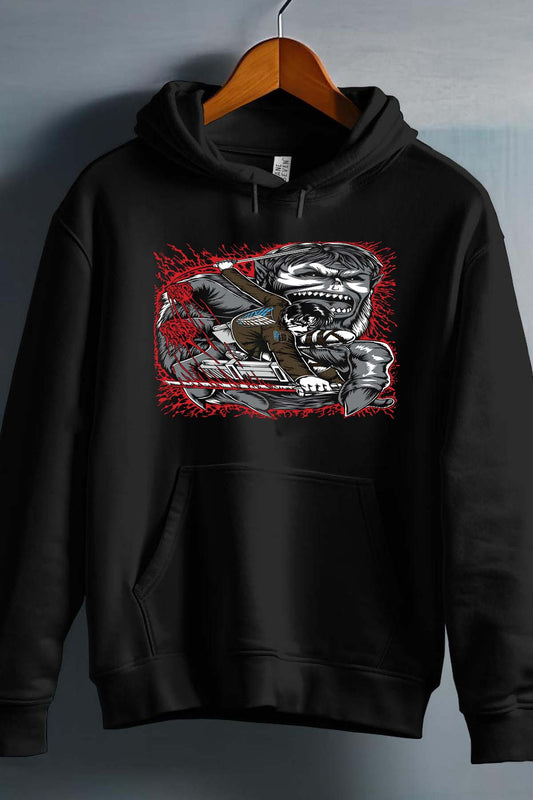 COULEUR:Noir|Sweat Capuche Garçon | Attaques des Titans 9 Noir