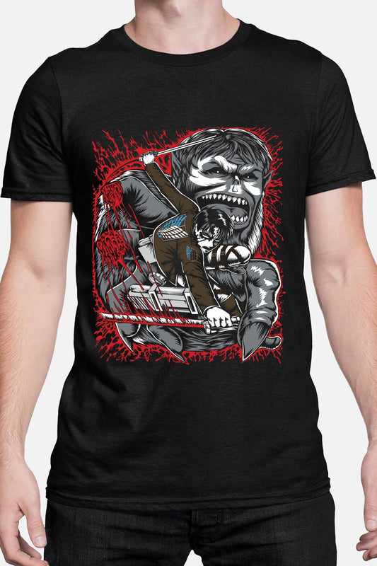 COULEUR:Noir|T-shirt Homme | Attaques des Titans 9 Noir