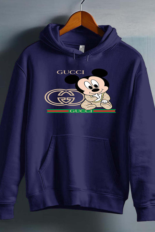 COULEUR:Marine|Sweat Capuche Garçon | BB Mickey Gucci Adorable Marine