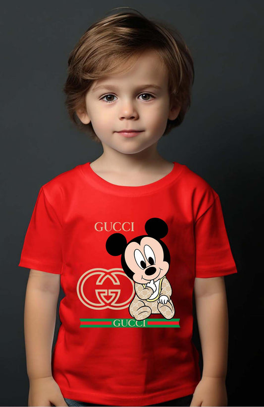 COULEUR:Rouge|T-shirt Garçon | BB Mickey Gucci Adorable Rouge