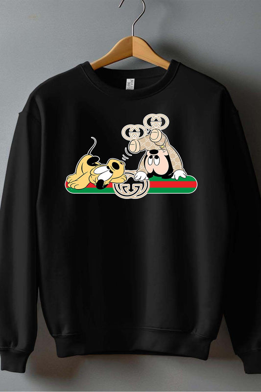 COULEUR:Noir|Sweat Col Rond Garçon | BB Mickey Plutit Gucci Noir