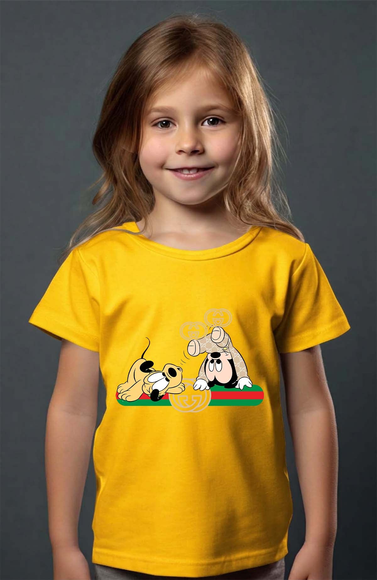COULEUR:Jaune|T-shirt Fille | BB Mickey Plutit Gucci Jaune