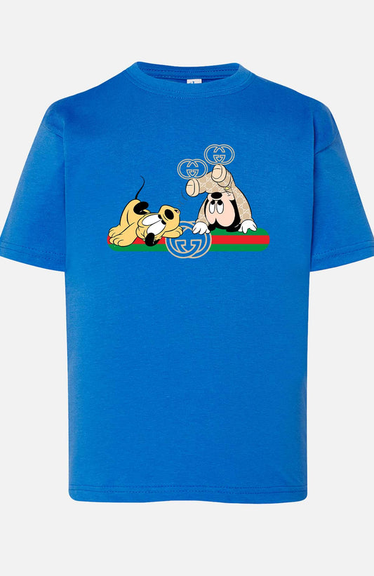 COULEUR:Bleu Roi|T-shirt Garçon | BB Mickey Plutit Gucci Bleu Roi