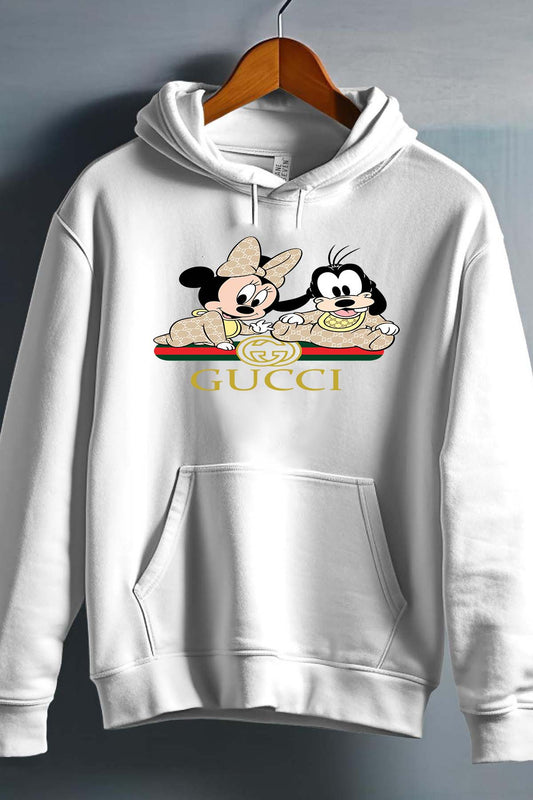 COULEUR:Blanc|Sweat Capuche Fille | BB Minnie pluto Gucci Blanc