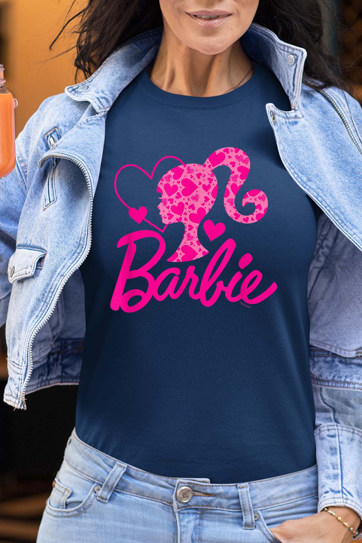 COULEUR:Marine|T-shirt Femme | Barbie Heart Marine