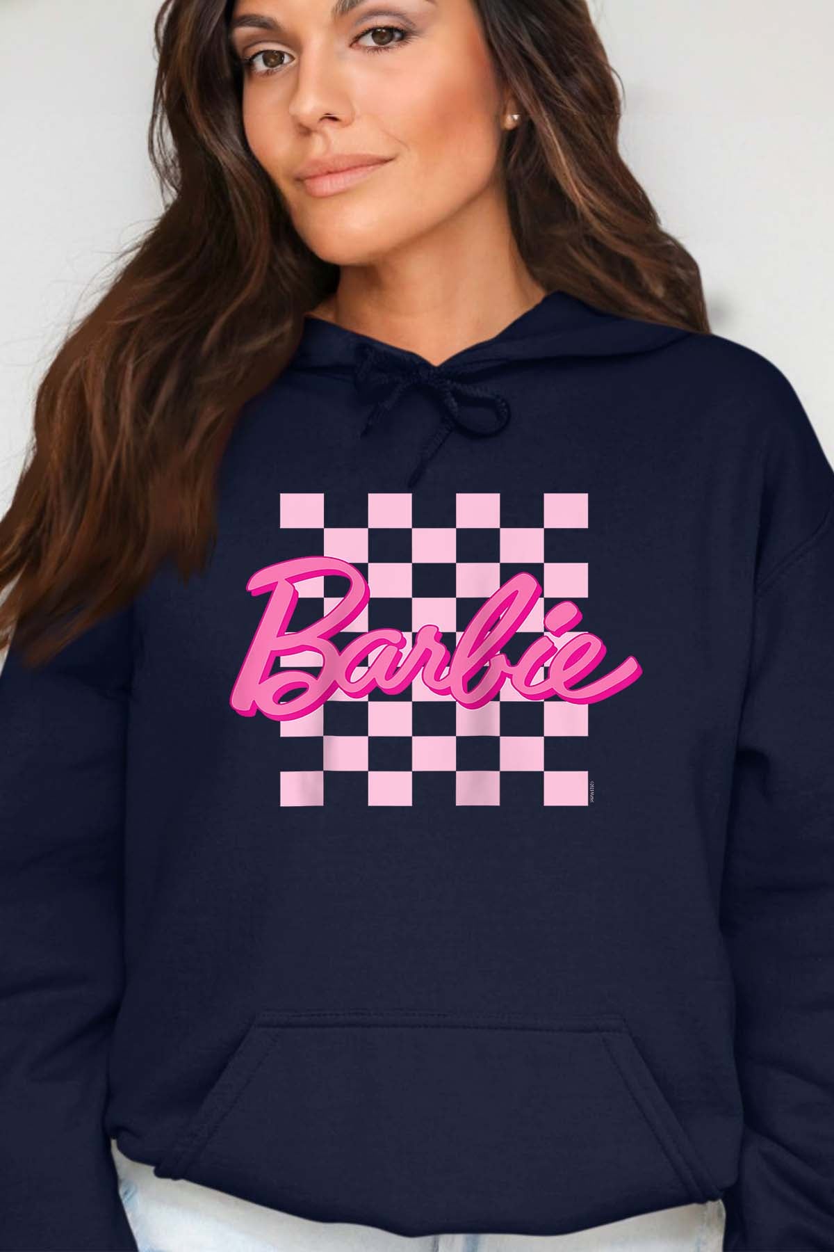 COULEUR:Marine|Sweat Capuche Femme | Barbie Raglan Marine