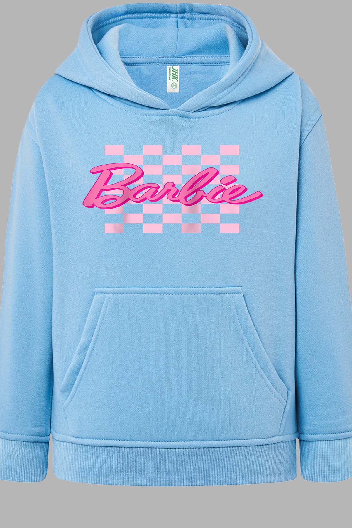 COULEUR:Bleu Ciel|Sweat Capuche Fille | Barbie Raglan Bleu Ciel