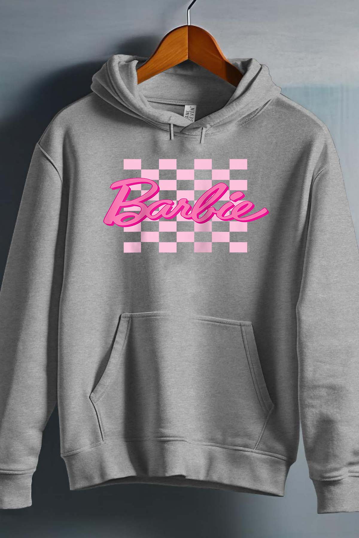 COULEUR:Gris|Sweat Capuche Fille | Barbie Raglan Gris