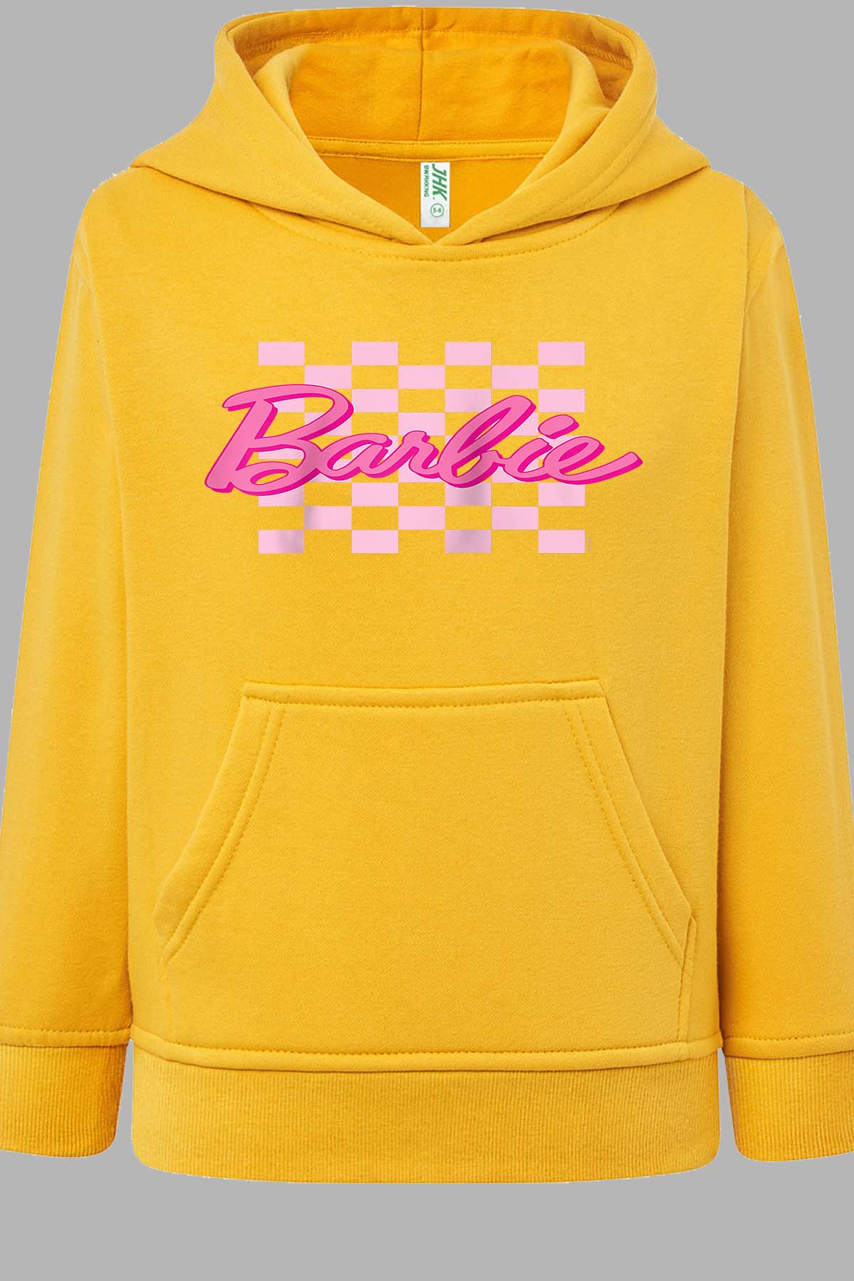 COULEUR:Jaune|Sweat Capuche Fille | Barbie Raglan Jaune