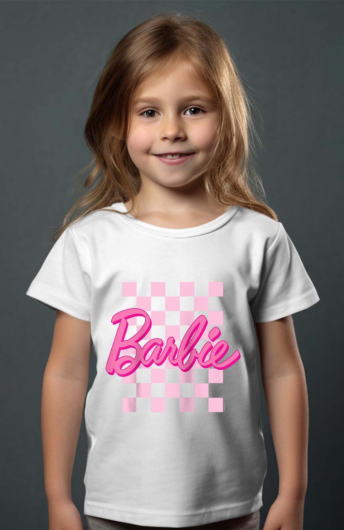 COULEUR:Blanc|T-shirt Fille | Barbie Raglan Blanc