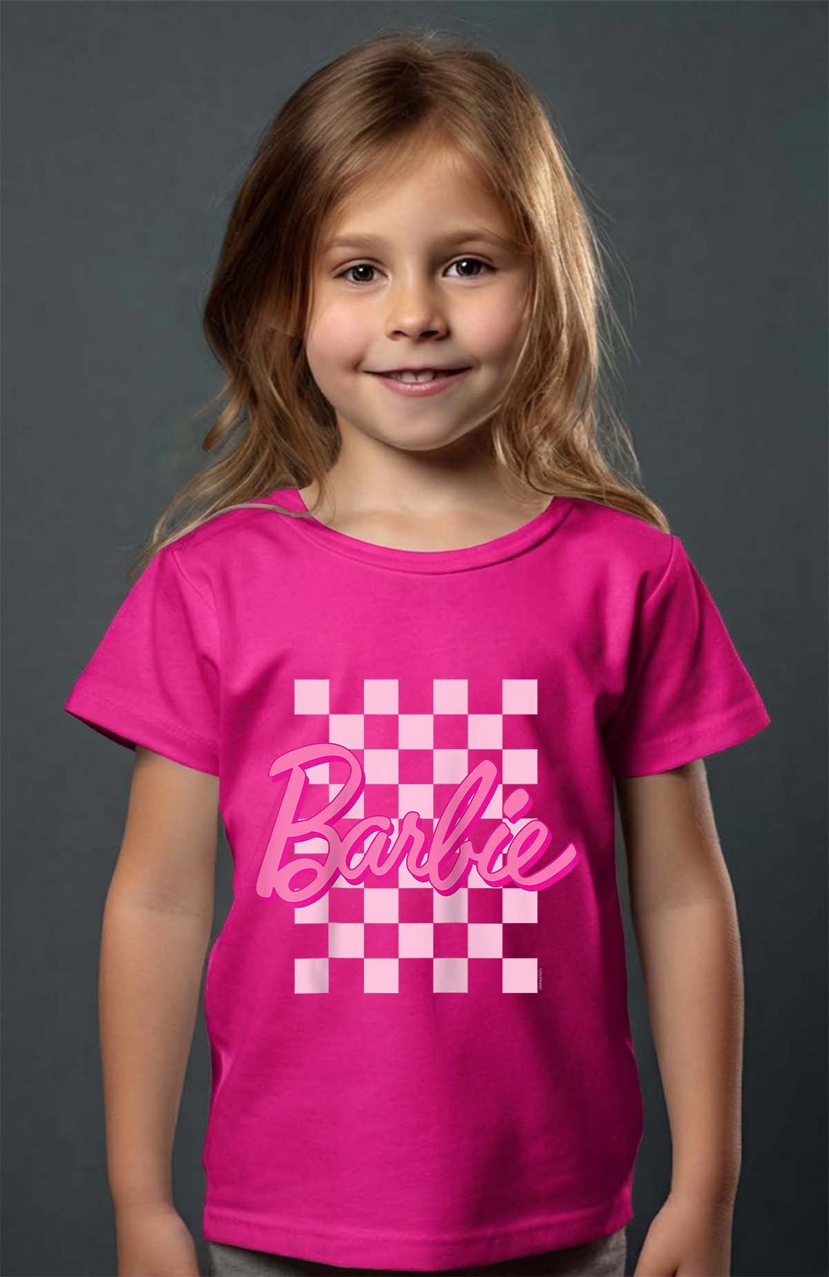 COULEUR:Fuchsia|T-shirt Fille | Barbie Raglan Fuchsia