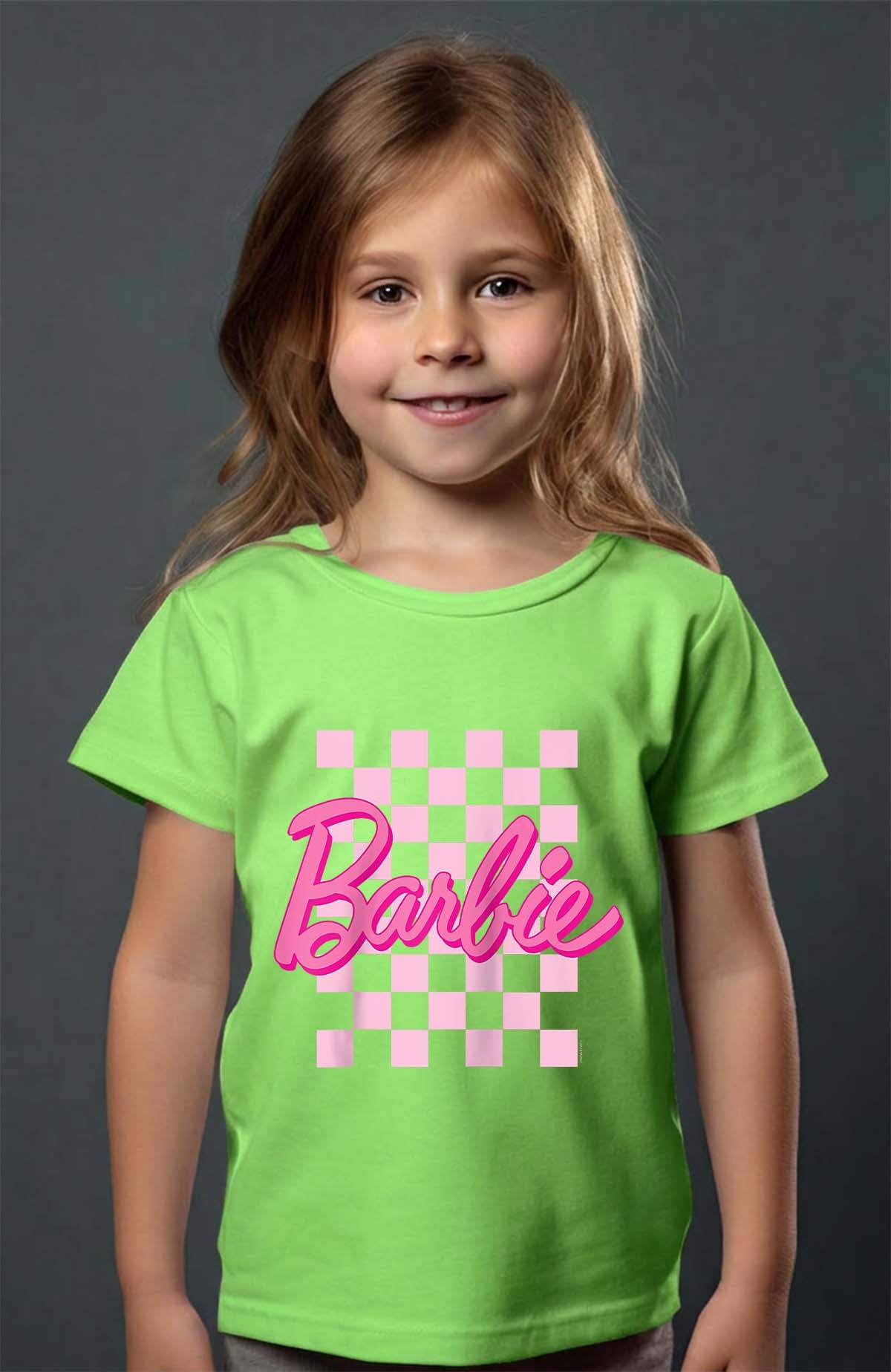 COULEUR:Vert Clair|T-shirt Fille | Barbie Raglan Vert Clair