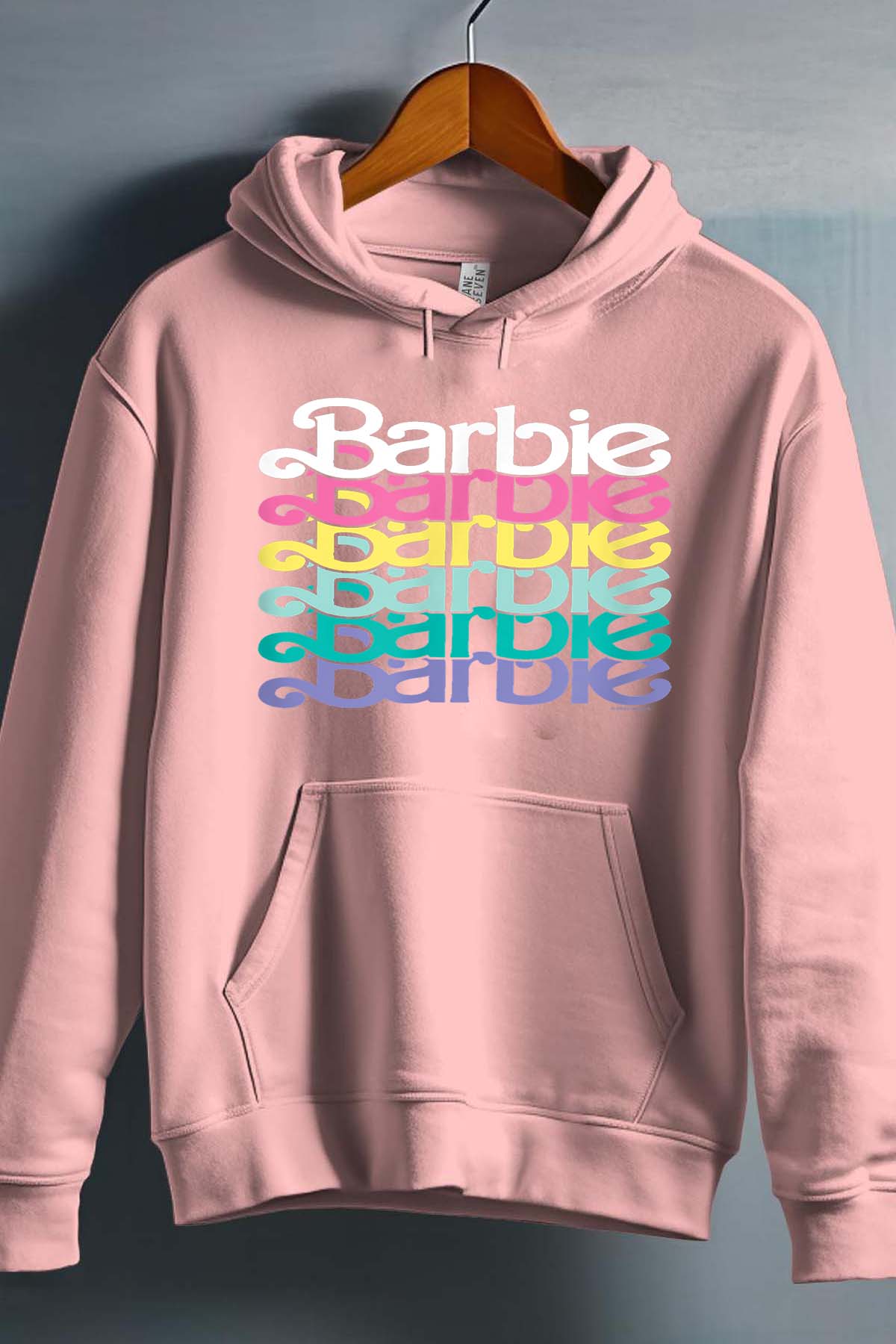 COULEUR:Rose|Sweat Capuche Fille | Barbie Stacked Spring Rose