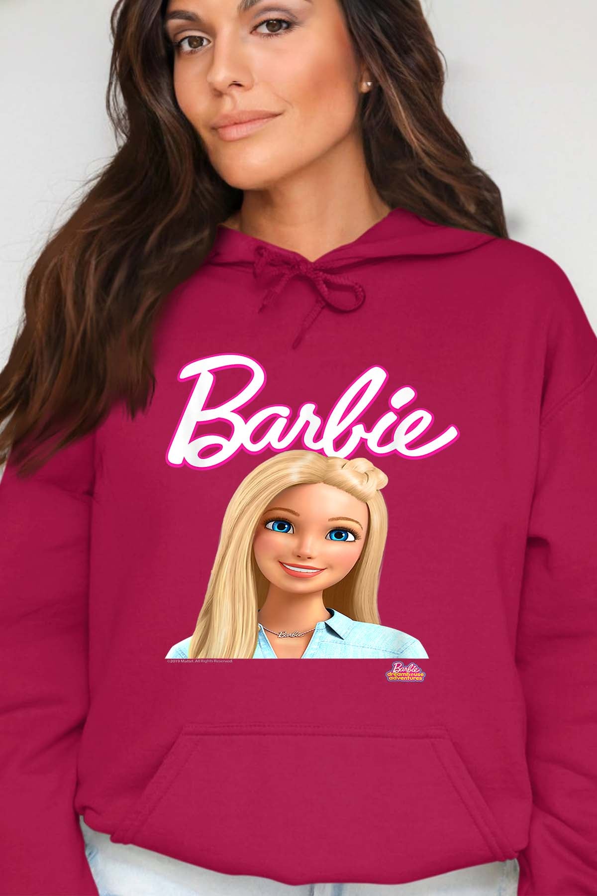 COULEUR:Bordeaux|Sweat Capuche Femme | Barbie dolls Bordeaux