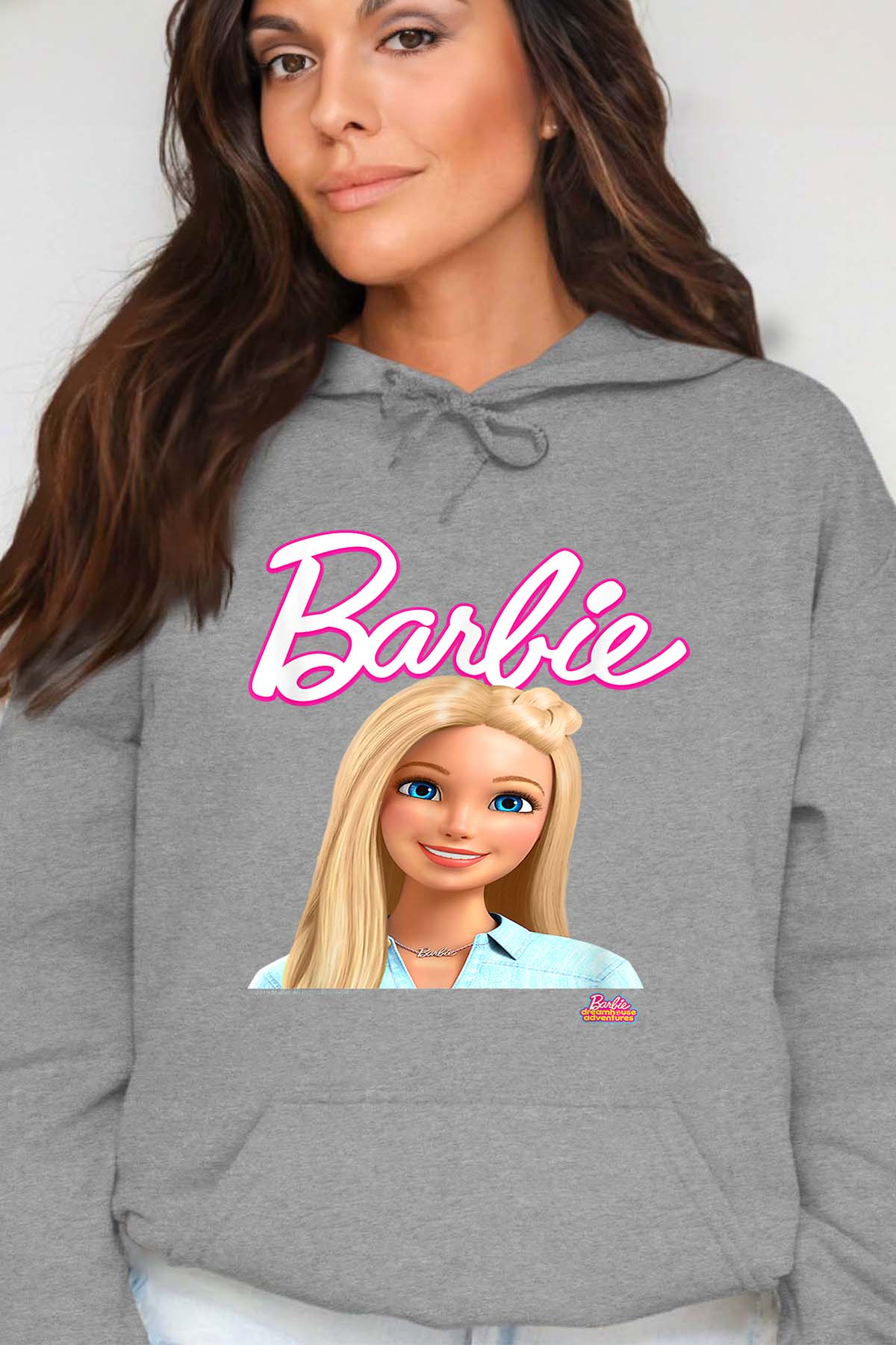COULEUR:Gris|Sweat Capuche Femme | Barbie dolls Gris
