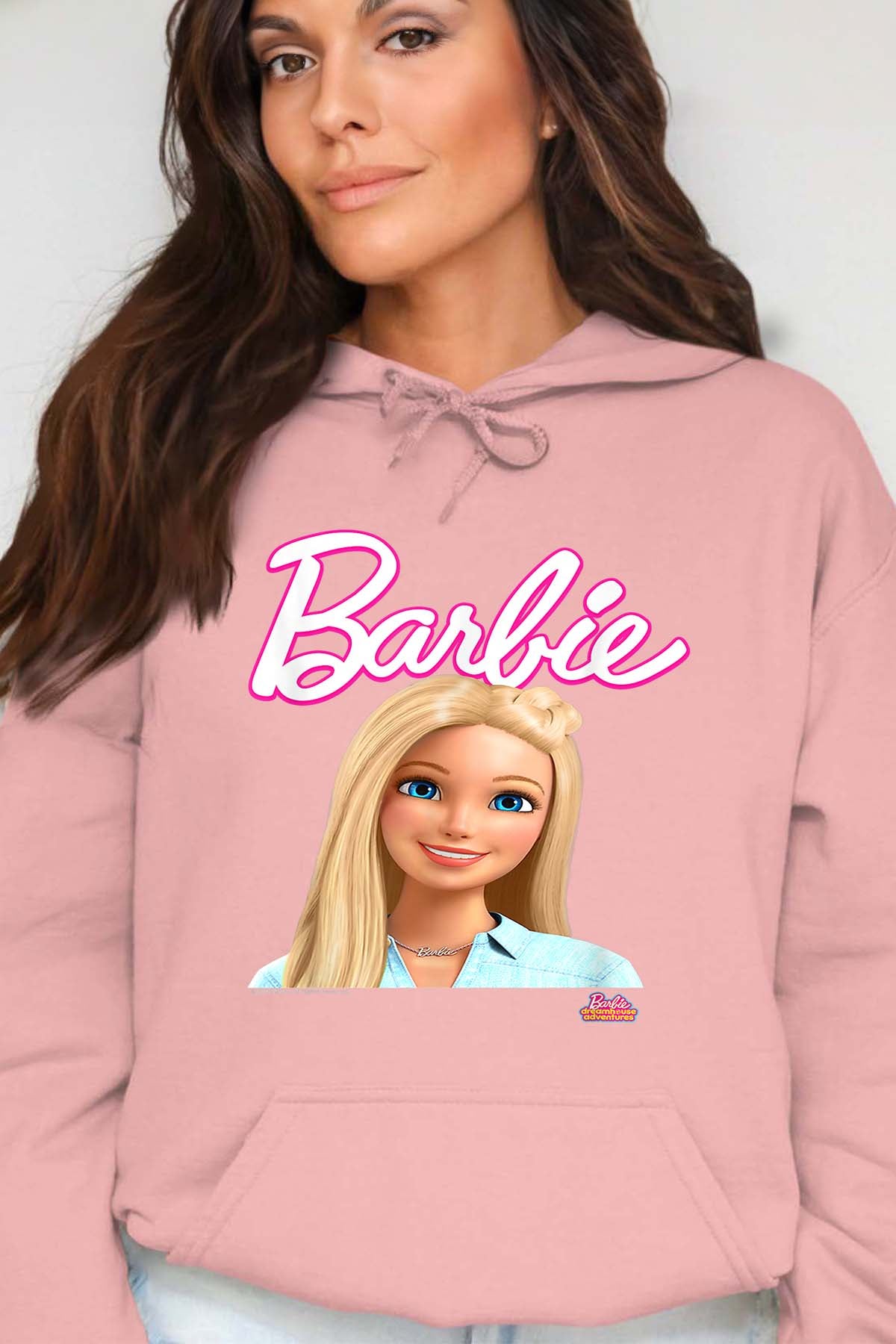 COULEUR:Rose|Sweat Capuche Femme | Barbie dolls Rose