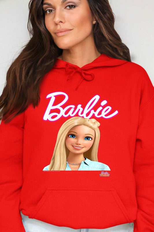 COULEUR:Rouge|Sweat Capuche Femme | Barbie dolls Rouge